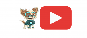 Milo Laigo Dog and Youtube Button